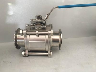 卫生级三片式快装球阀